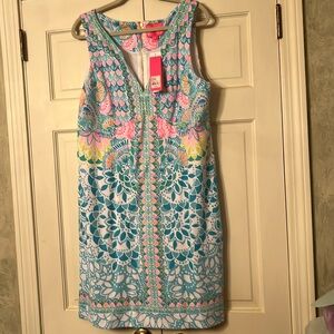 NWT Lilly Pulitzer Caribbean Sigrid Shift Dress 16